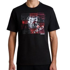 And1 Black Graphic Tee  Boombox Tshirt Men's Dunk Season Graphic Tee
